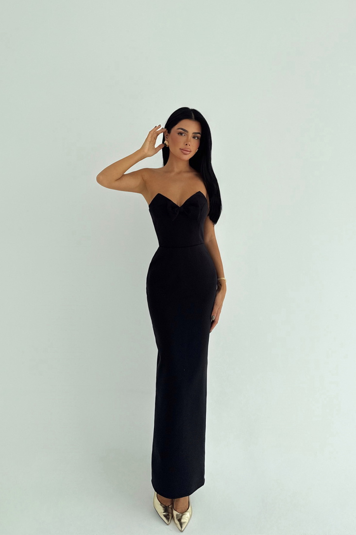 Siyah Cressida Elbise ATE-3237 - EYYO