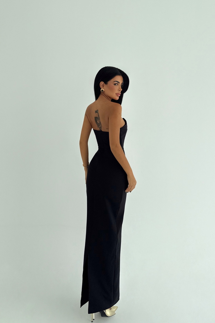 Siyah Cressida Elbise ATE-3237 - EYYO