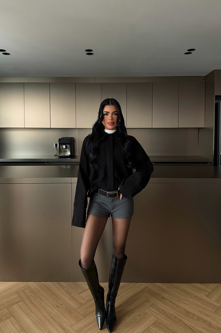 Siyah Catalina Ceket ATE-2005 - EYYO