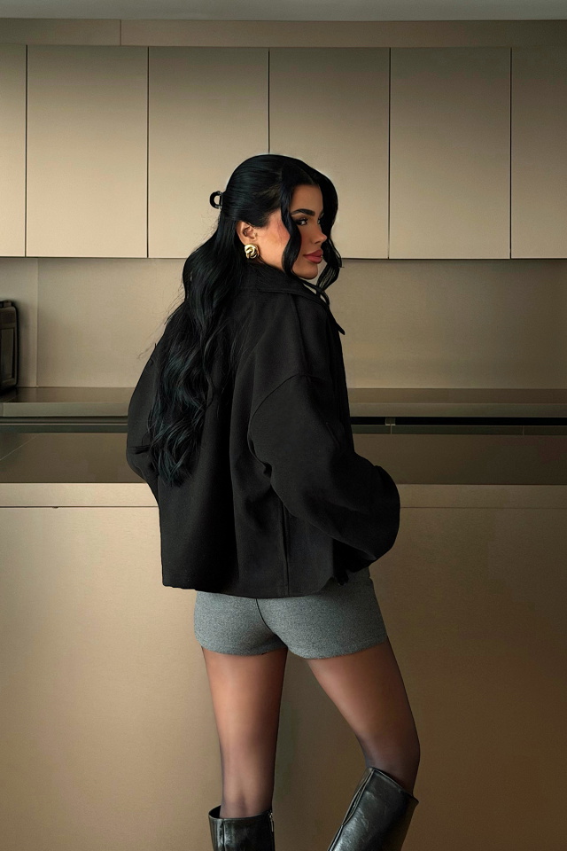 Siyah Catalina Ceket ATE-2005 - 4