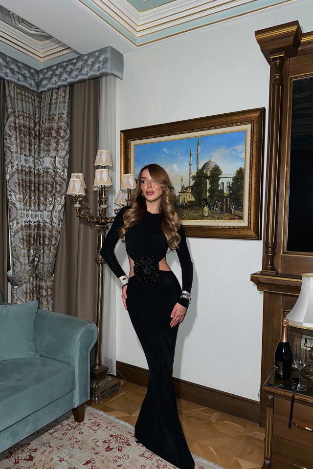 Siyah Fierello Elbise ATE-2389 - 3