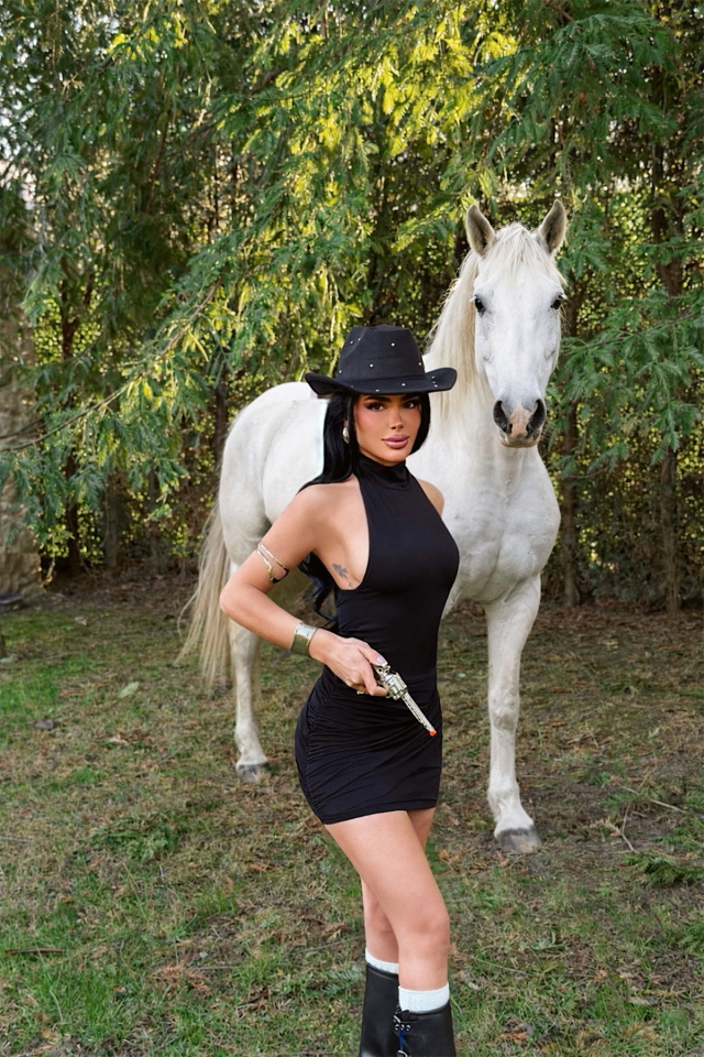 Siyah Kawos Elbise ATE-4775 - 1