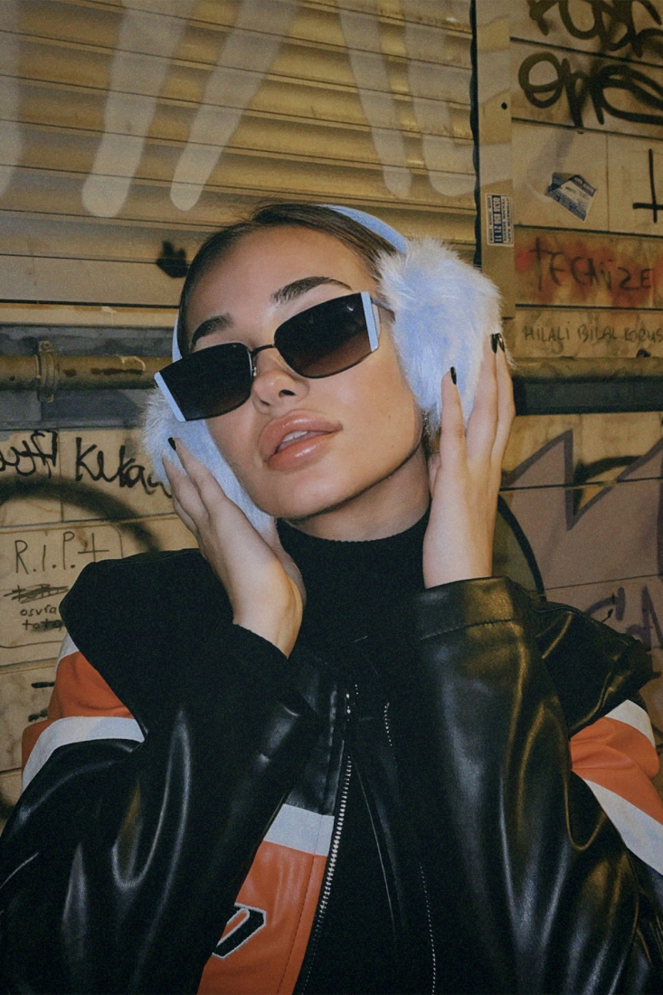 Siyah İnce Çerçeveli Gözlük ATE3392 - 