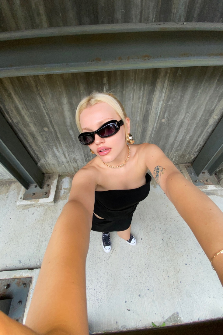 Siyah ince Çerçeveli Gözlük ATE4688 - 