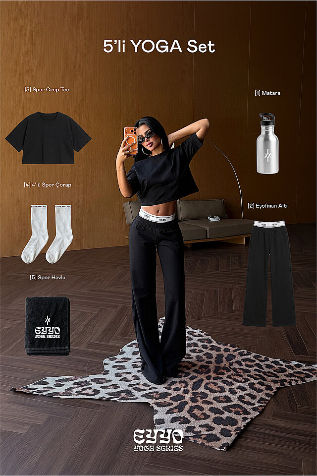 Siyah Judem 5 Li Yoga Set -