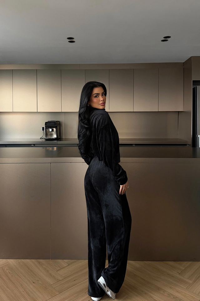 Siyah Kadife Simona Takım ATE-3826 - 4