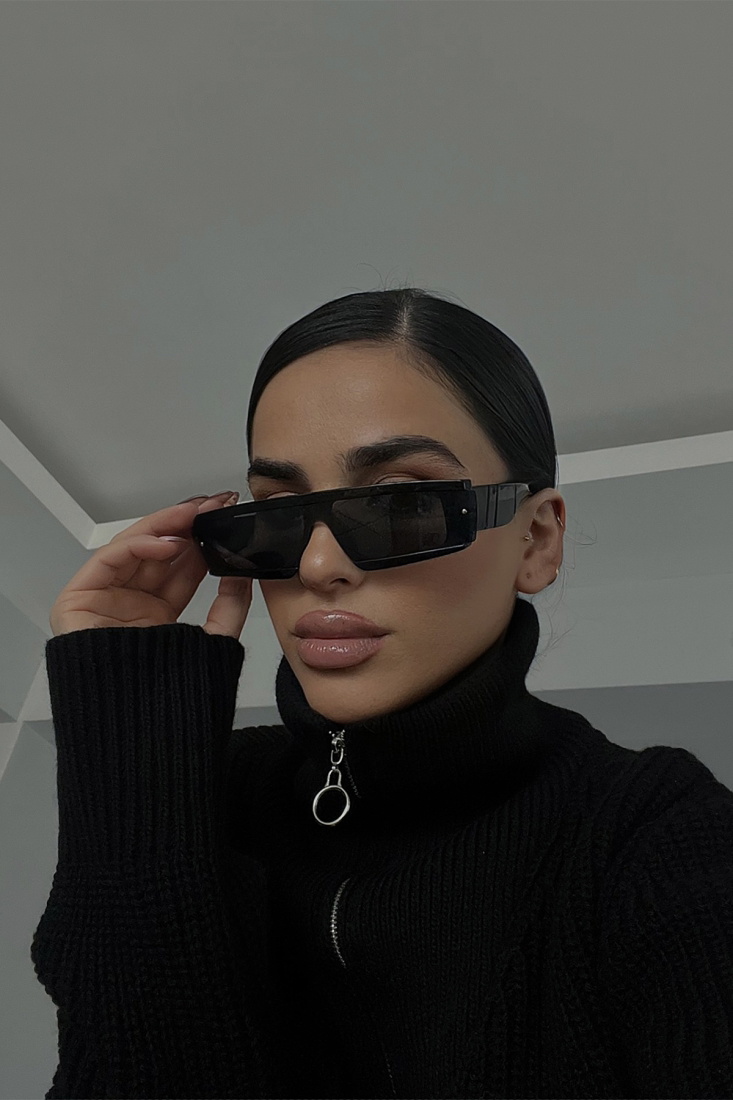 Siyah Kalın Çerçeveli Gözlük ATE3329 - 