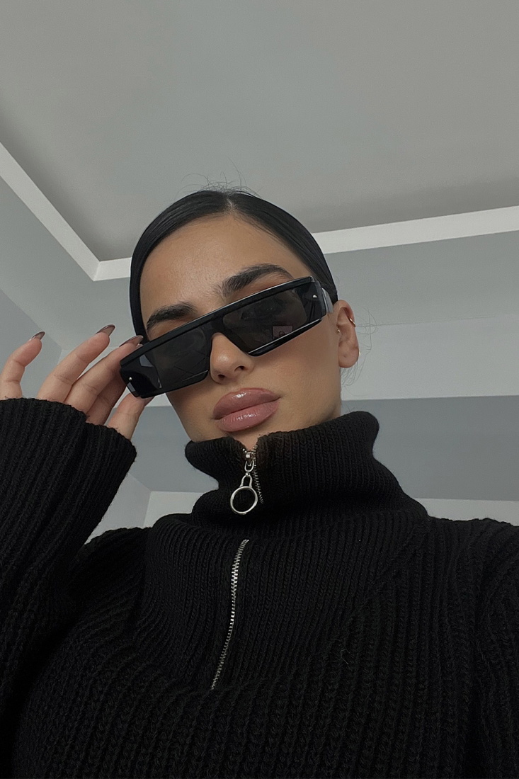 Siyah Kalın Çerçeveli Gözlük ATE3329 - 