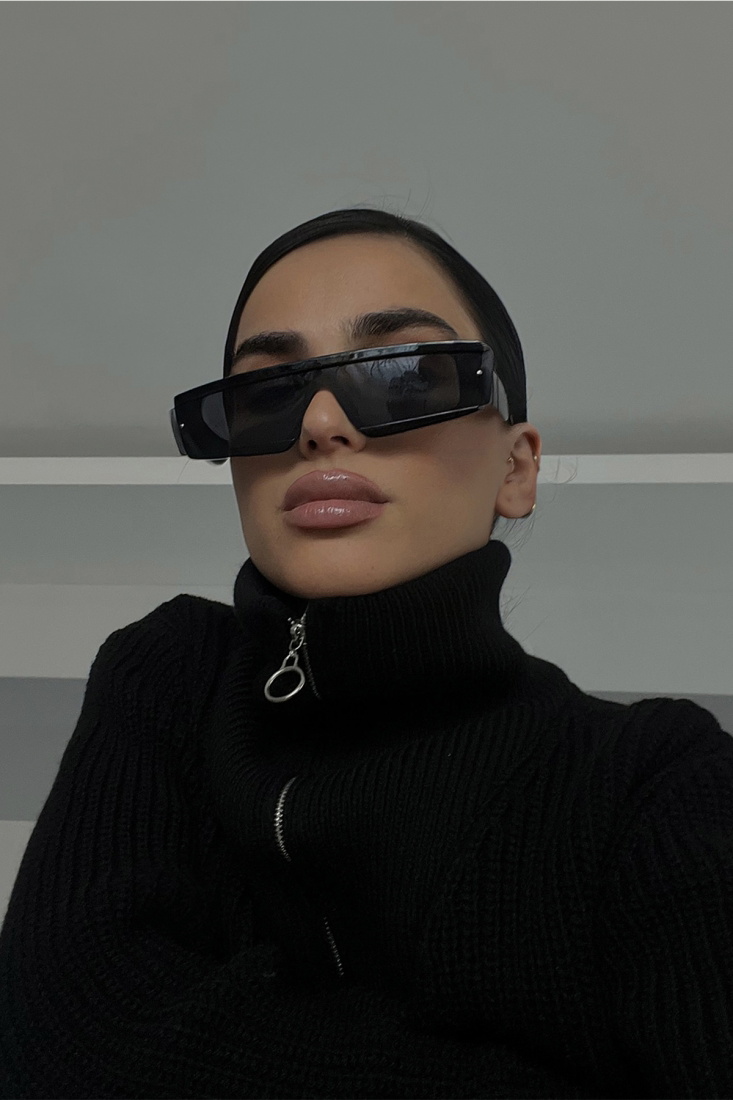 Siyah Kalın Çerçeveli Gözlük ATE3329 - 