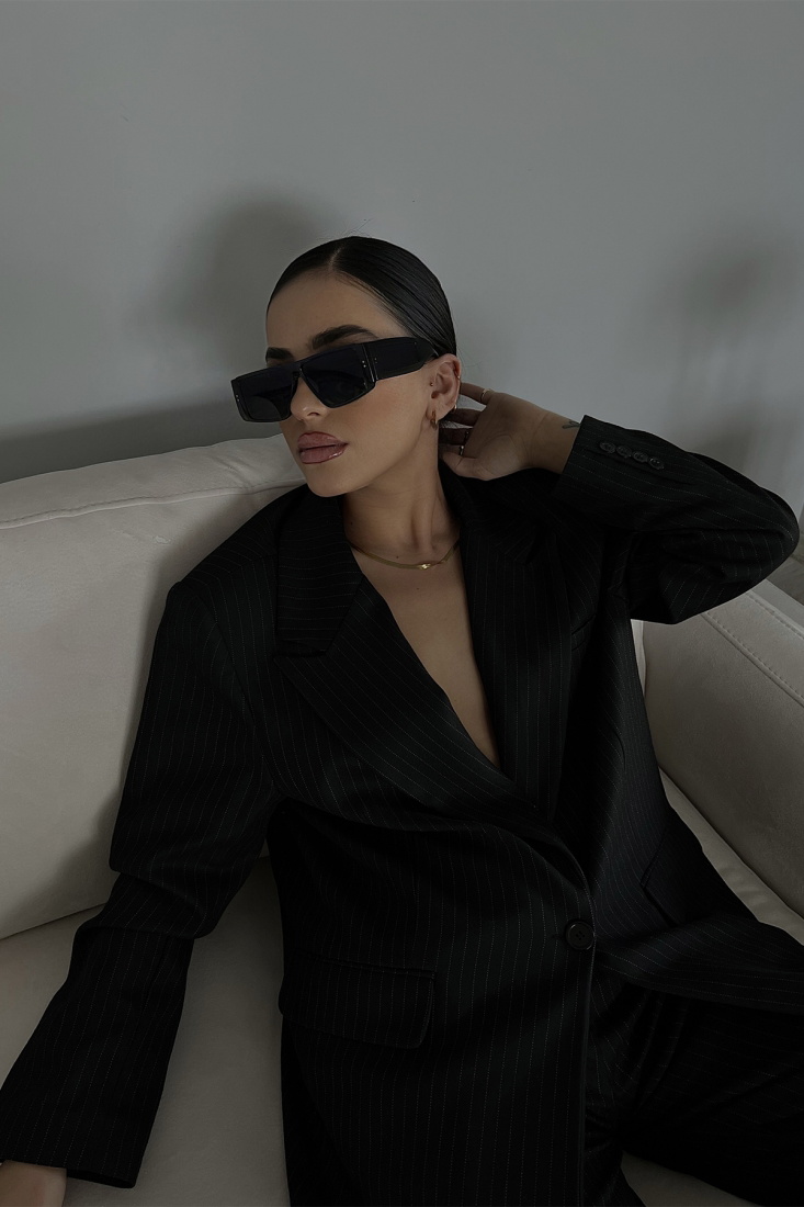 Siyah Kalın Çerçeveli Gözlük ATE3508 - 