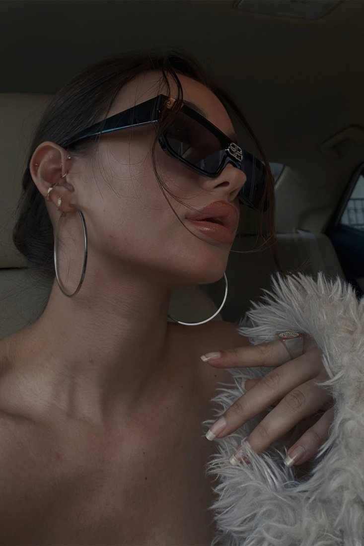 Siyah Kalın Çerçeveli Gözlük ATE3569 - 