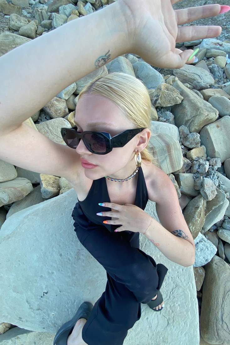 Siyah Kalın Çerçeveli Gözlük ATE4743 - 