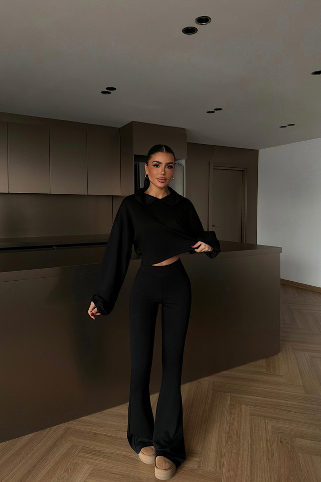 Siyah Kerrie Eşofman Takım ATE-4149 - 3