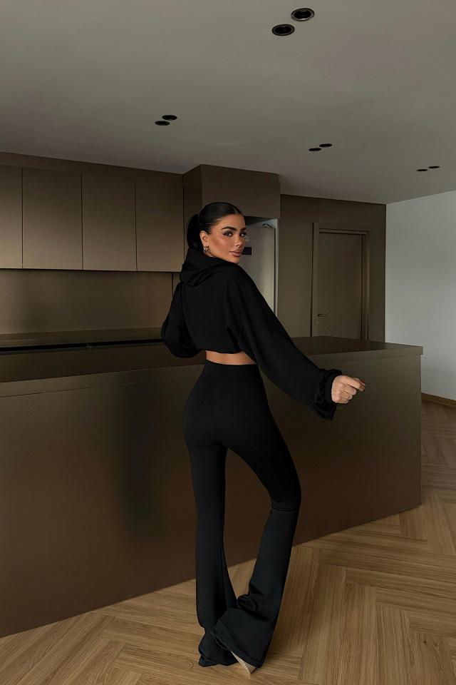 Siyah Kerrie Eşofman Takım ATE-4149 - 4