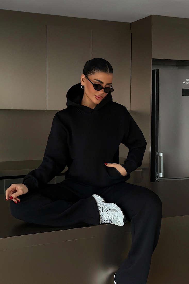 Siyah Vanilly Eşofman Takımı ATE-4392 - EYYO