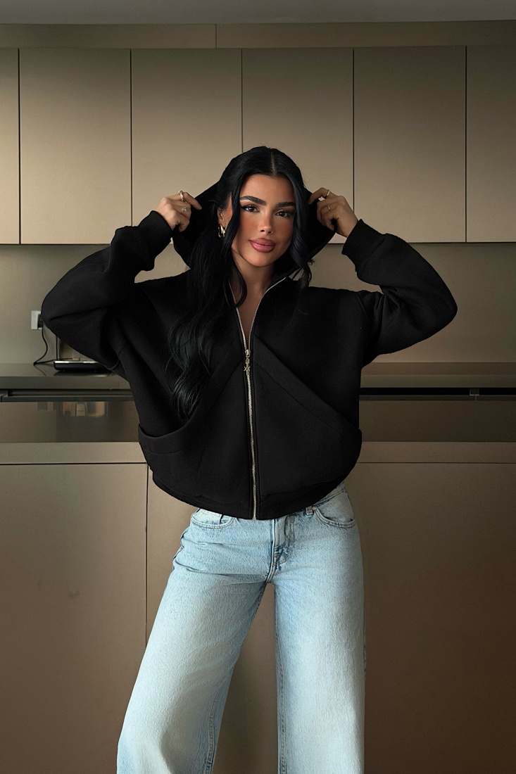 Siyah Madisyn Hırka ATE-2344 - EYYO