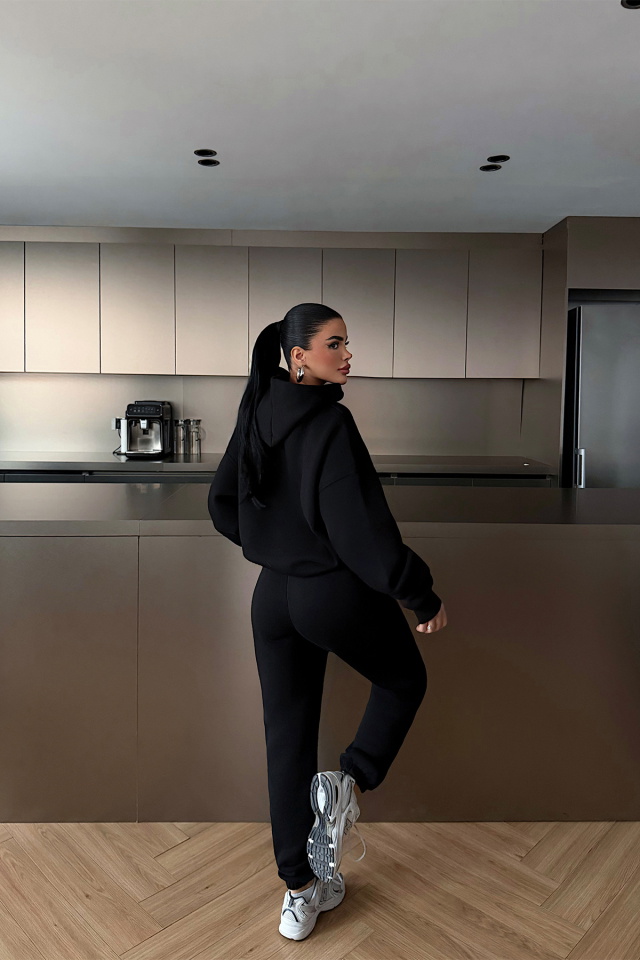 Siyah Annie Eşofman Takımı ATE-4658 - 4