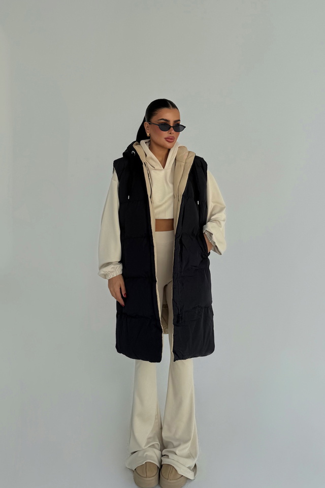 Siyah Luiszy şişme yelek ATE-3806 - 2