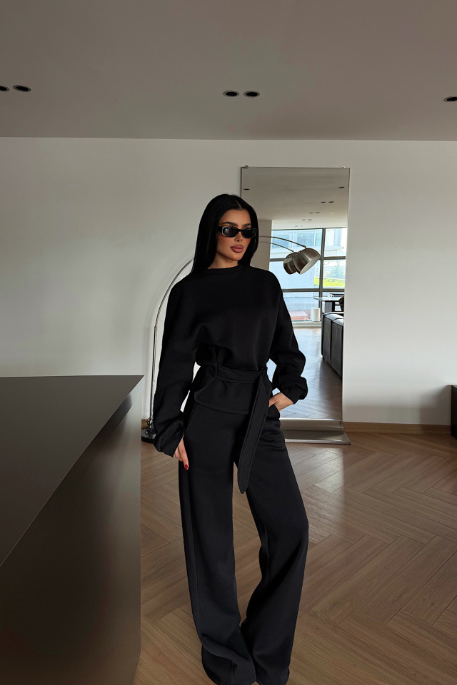 Siyah Luzzy Eşofman Takımı ATE-4112 - 3