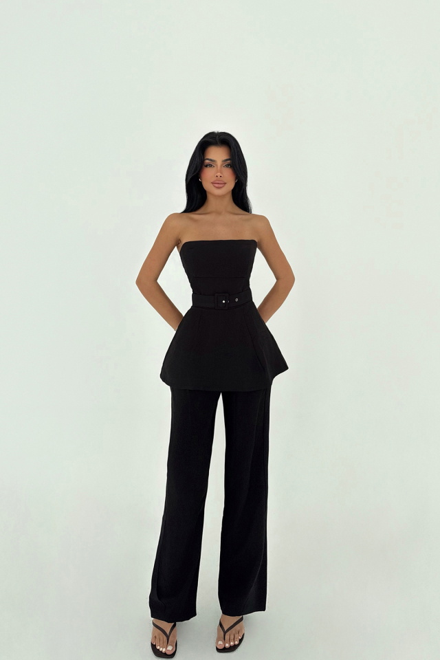 Siyah Betty Kemerli Takım ATE-2797 - 1
