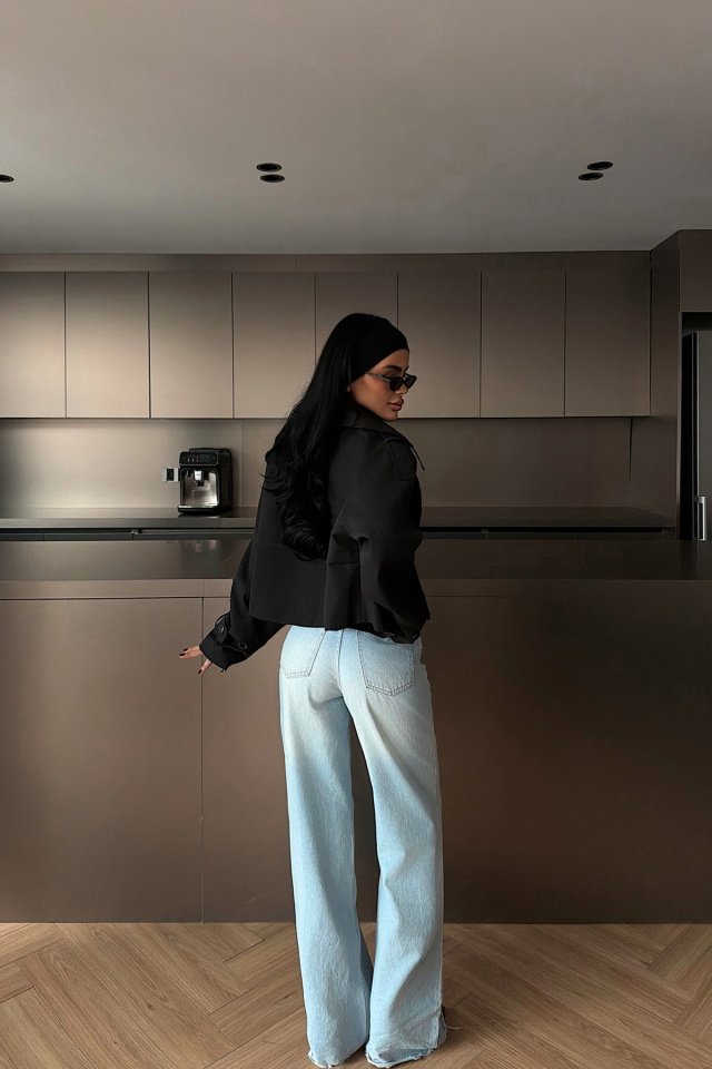 Siyah Klarris Trençkot ATE-4203 - 4