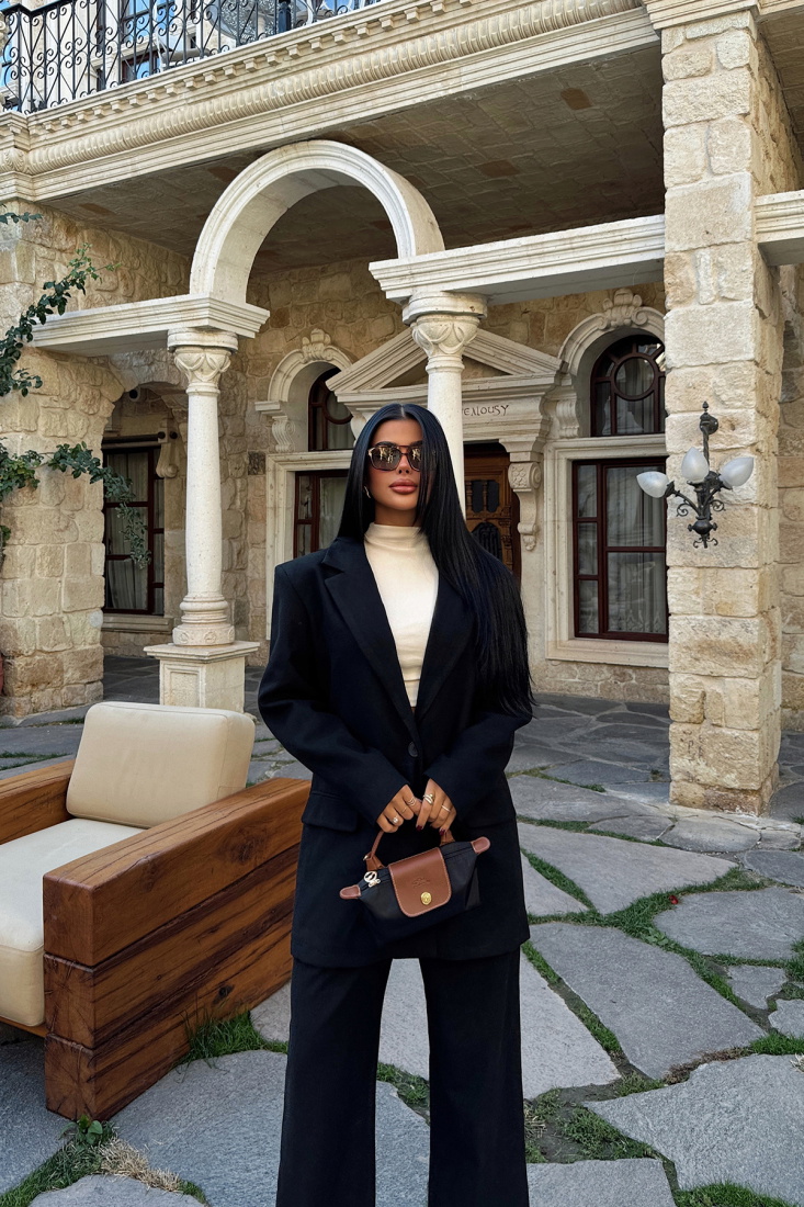 Siyah Daia Alt Üst Takım ATE-1701 - EYYO