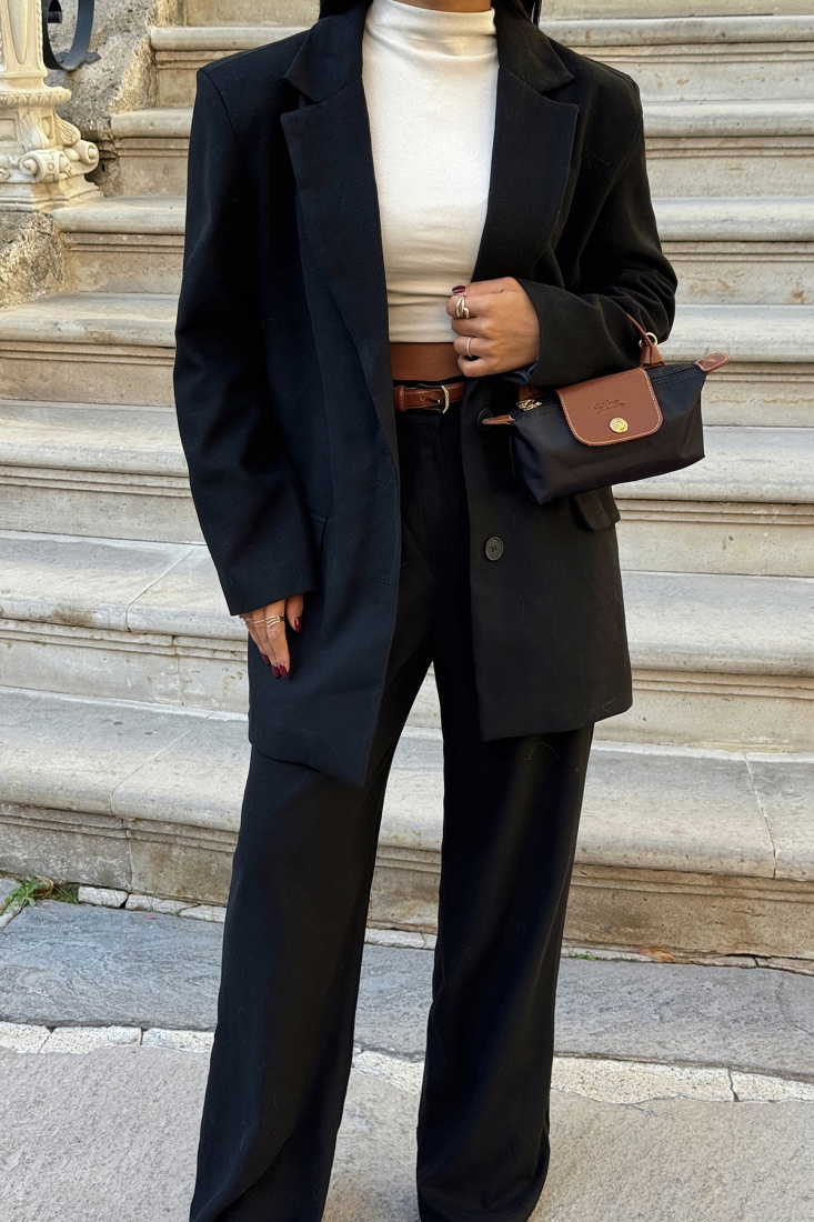 Siyah Daia Alt Üst Takım ATE-1701 - EYYO