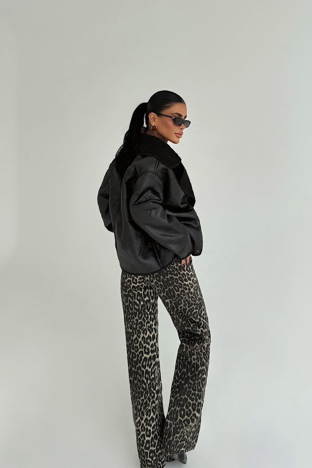 Siyah Fallony Ceket ATE-3770 - 3