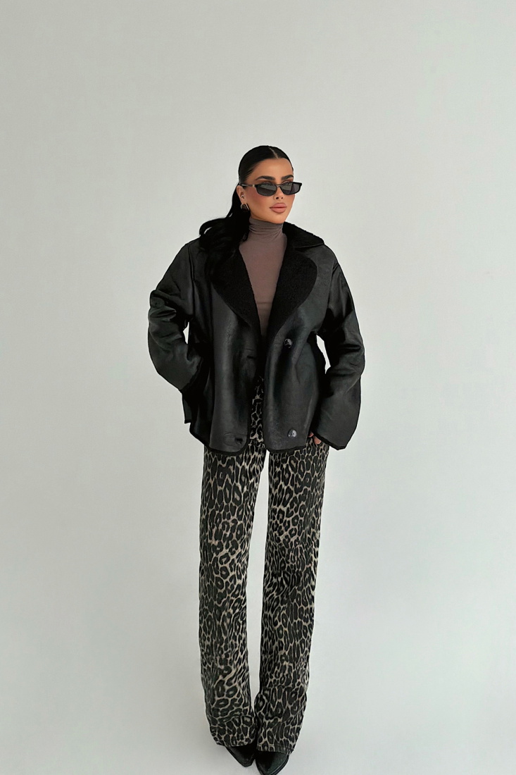 Siyah Fallony Ceket ATE-3770 - EYYO