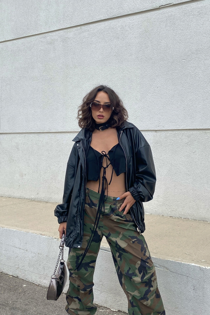 Siyah Long Sleeve Laced Blouse ATE1986 - BARAN