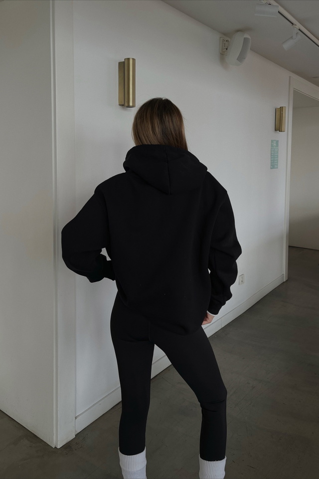 Siyah Los Angeles Baskılı Sweat ATE2502 - 4