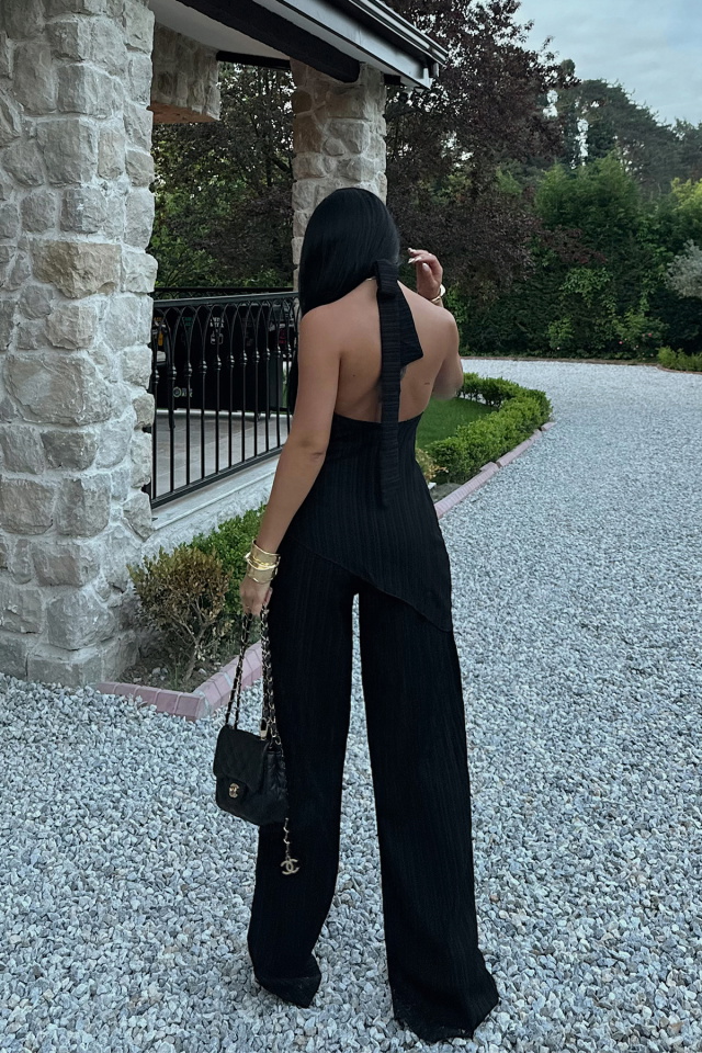 Siyah Estrella Sırt Dekolte Takım ATE-0937 - 4