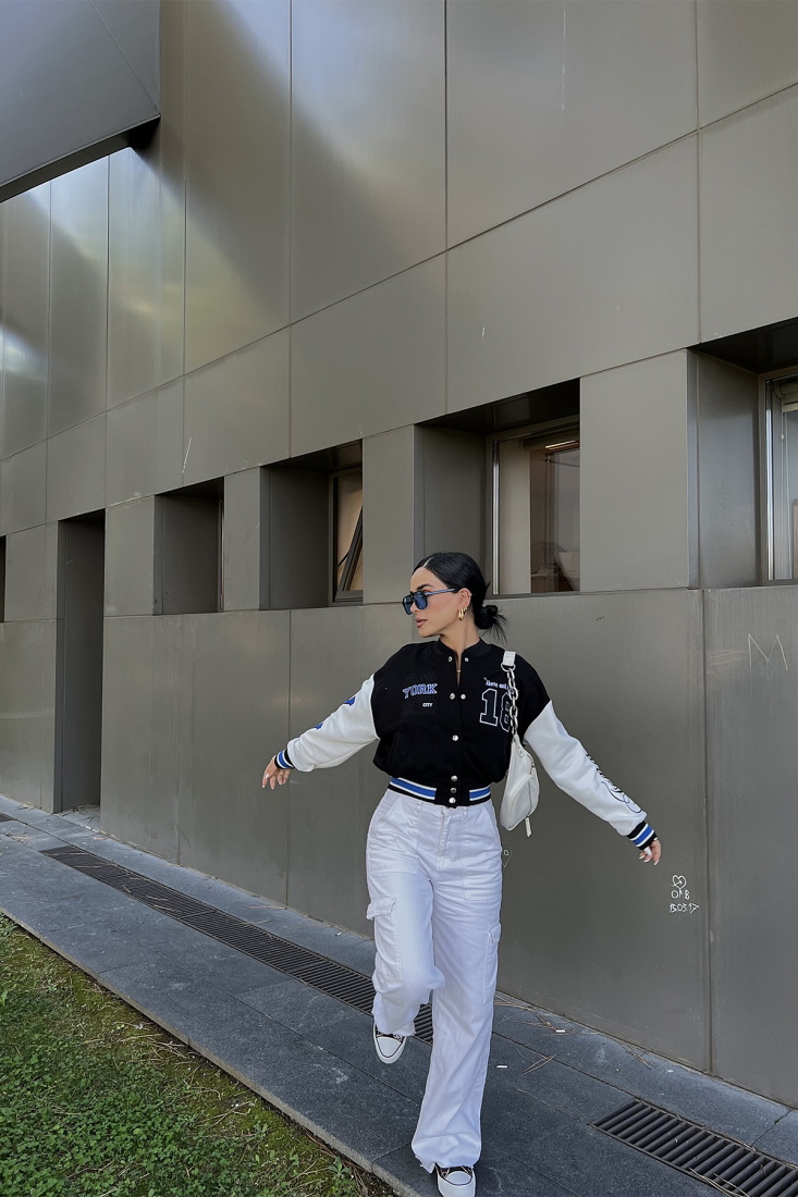 Siyah NY City Kolej Ceket ATE2242 - EYYO