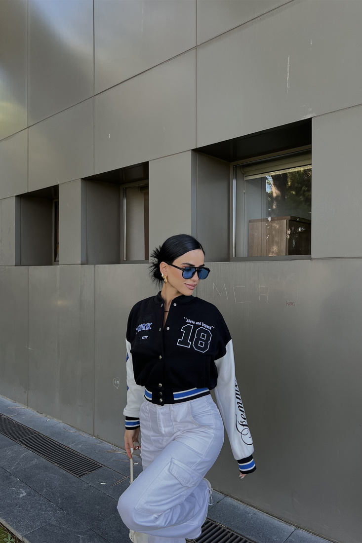 Siyah NY City Kolej Ceket ATE2242 - EYYO