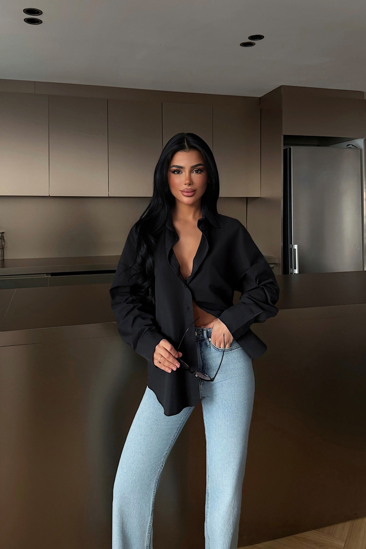 Siyah Ambrosia Gömlek ATE-2088 - EYYO