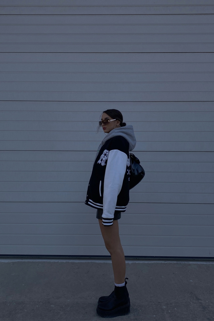 Siyah Önü Düğmeli Kolej Ceket ATE2198 - EYYO