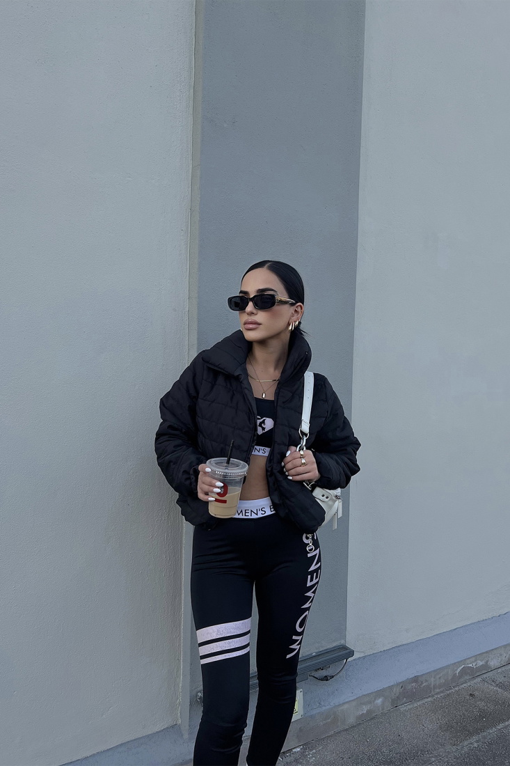 Siyah Önü Fermuarlı Mont ATE2391 - EYYO