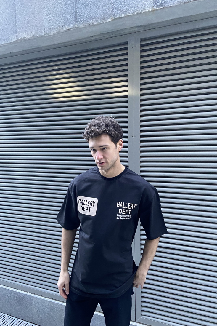 Siyah Oversize Tişört ATE4944 - PEKX