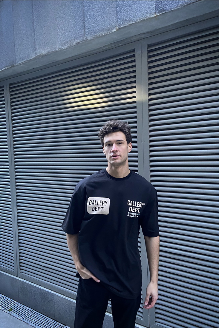 Siyah Oversize Tişört ATE4944 - PEKX