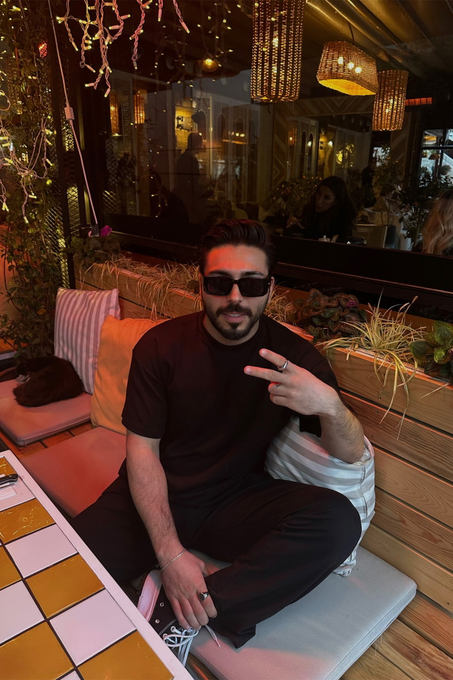 Siyah Oversize Tişört ATE6215 -