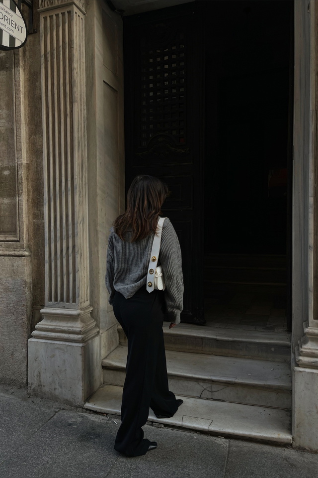 Siyah Palazzo Maskülen Pantolon ATE2373 - 3