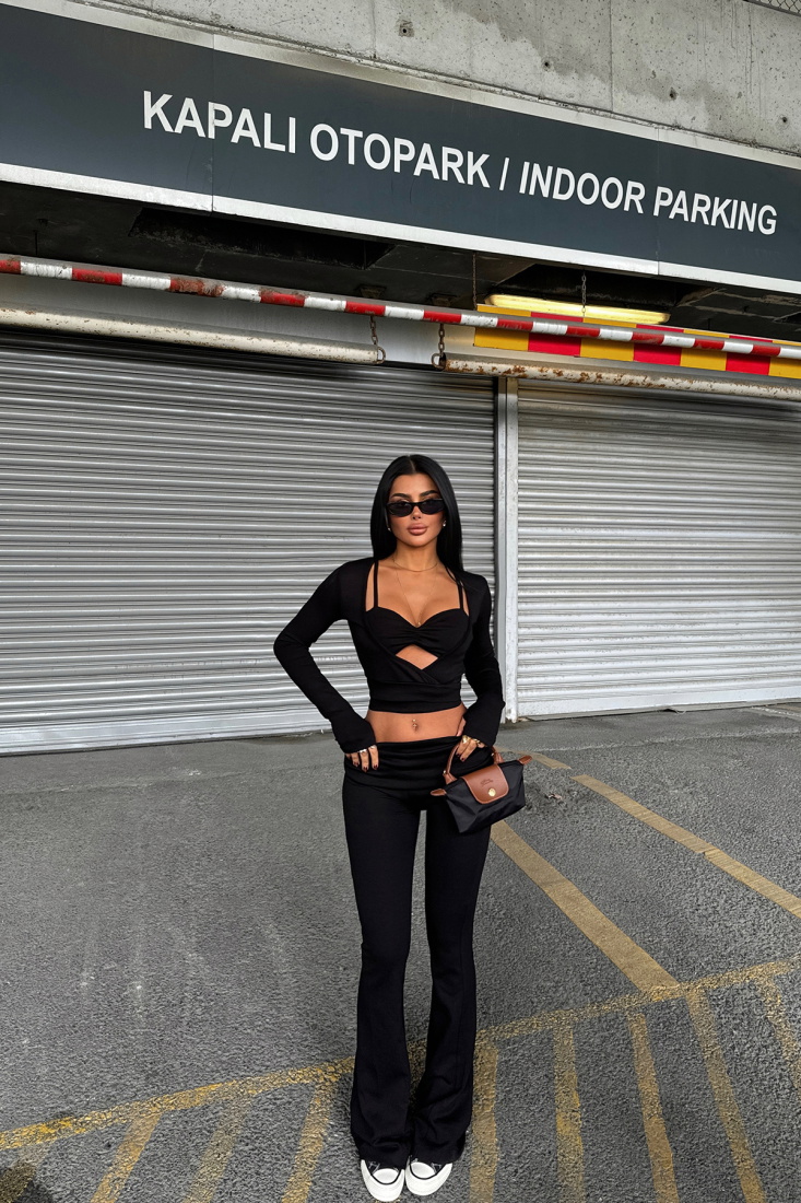 Siyah Jenny 3 Lü Takım ATE-1904 - EYYO