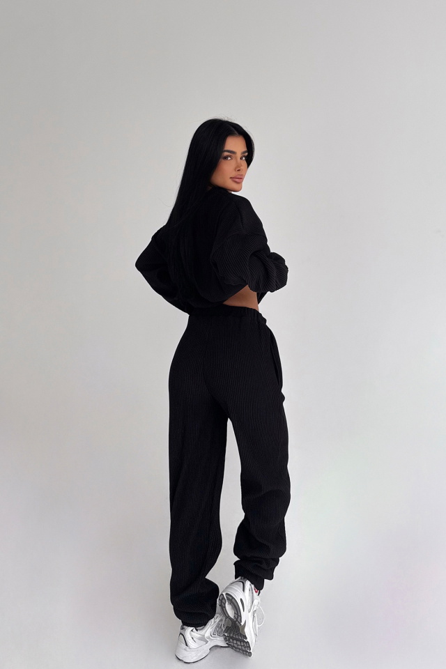 Siyah Brimsley Alt Üst Takım ATE-2746 - 3