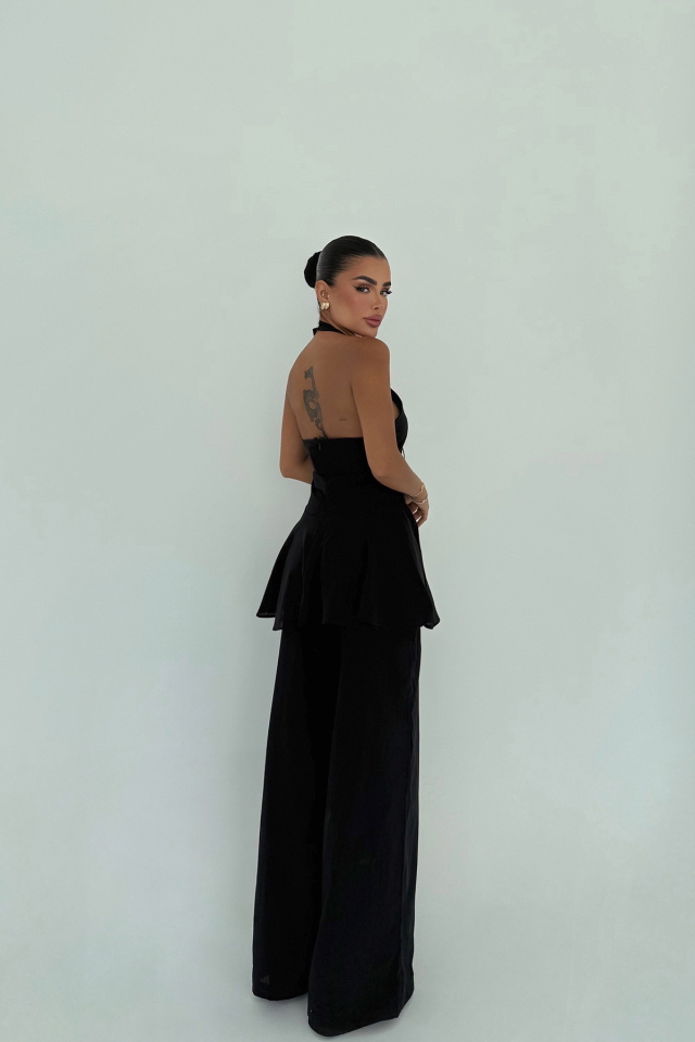 Siyah Ostano Keten Takım ATE-2960 - 3