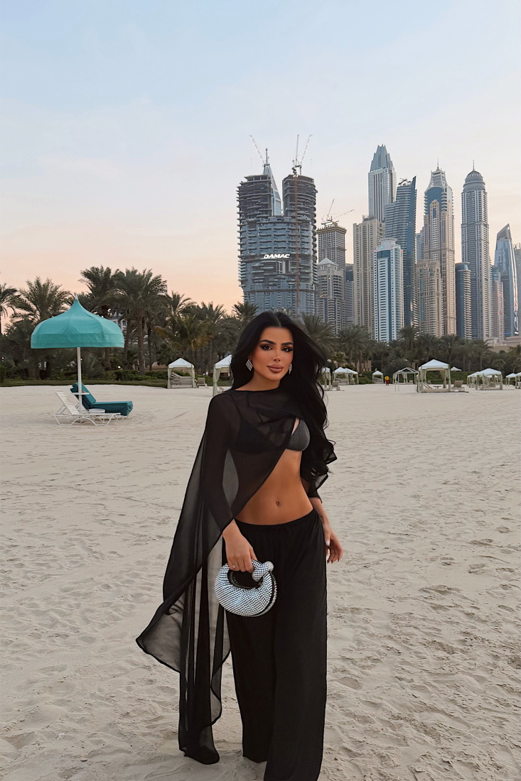 Mariah şifon transparan bluz ATE-4887 - EYYO