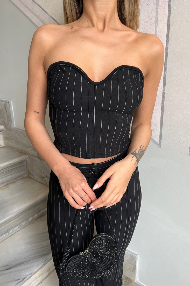 Siyah Pantolonlu Takım ATE4736 - TİLLE