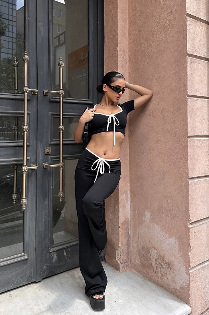 Siyah Pantolonlu Takım ATE7434 - BİROL ATÖLYE