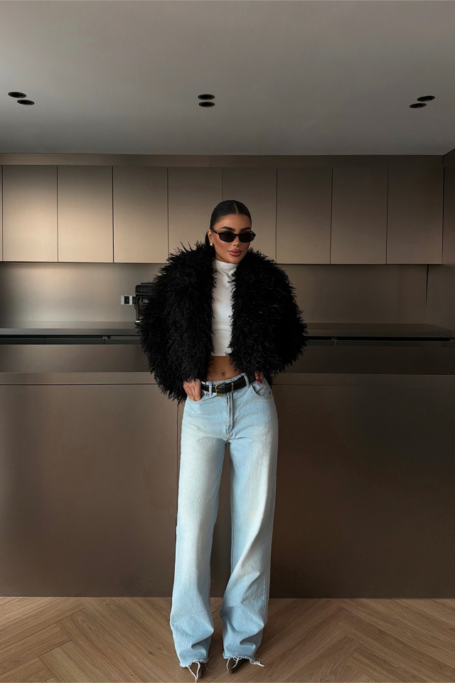 Siyah Mayfair kürk ATE-4321 - 2