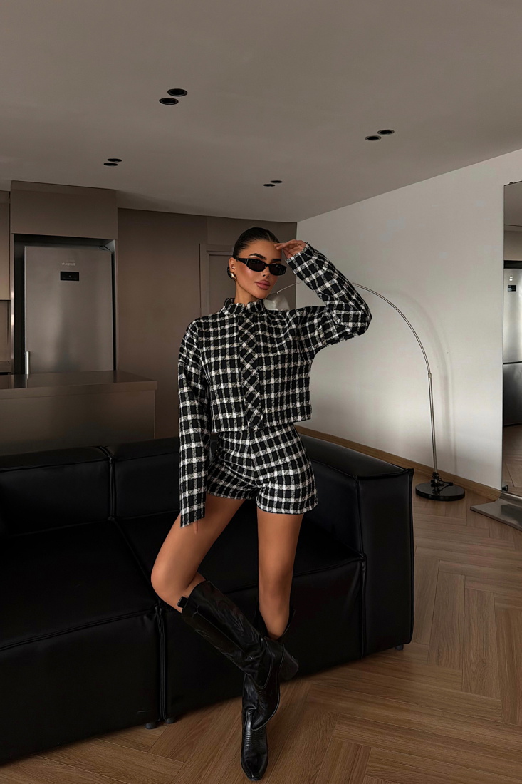 Sloanna şort ceket takım ATE-4224 - EYYO