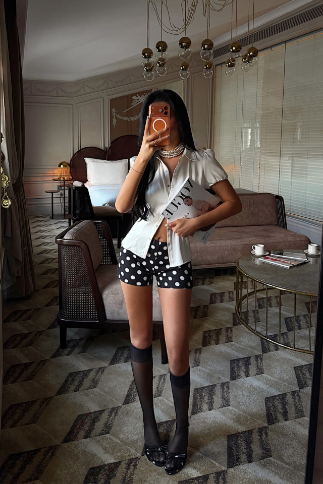 Siyah Puntu Şort ATE-5014 - 4